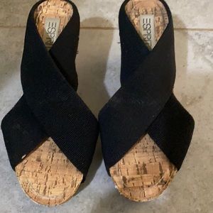 Esprit wedge cork sandals